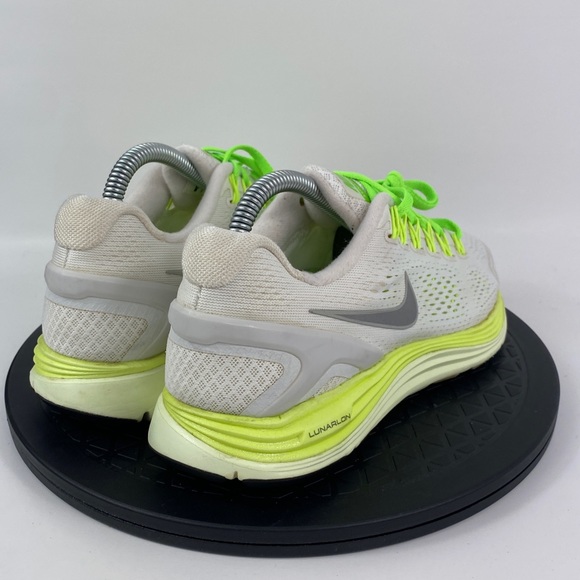 Nike Lunarglide 4 White/Green Running Shoes 531988-103 Women's Size 8 - Picture 5 of 13